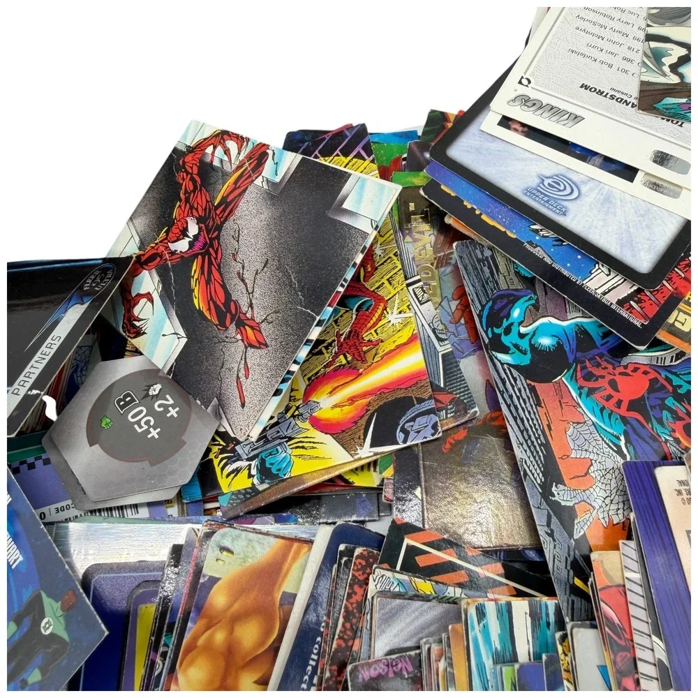 Mixed Lot Trading Cards Marvel Valiant DC‎ Pokemon Digimon Image Impel Skybox